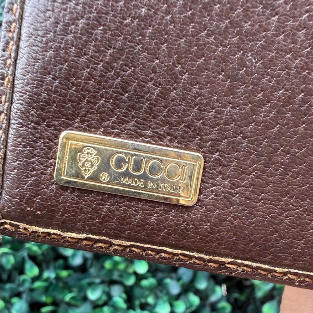 Gucci Vintage Beige and Brown GG Canvas Wallet Authentic - Picture 5 of 8